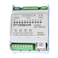 Modbus/RTU/TCP I/O controller Frodexim FCM200-1
